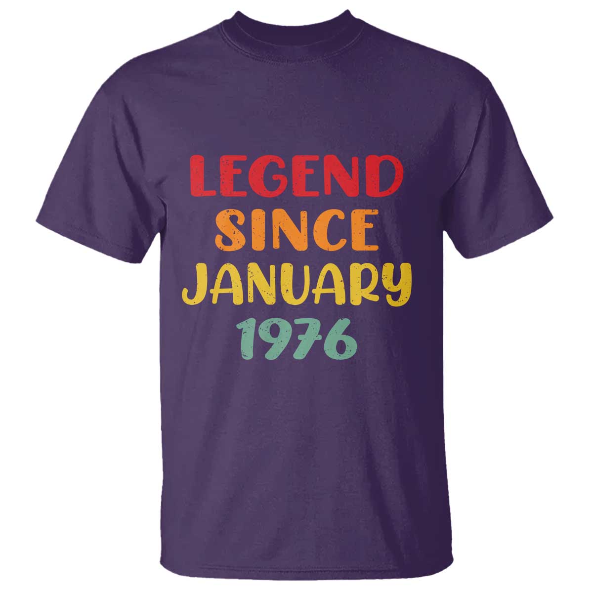 Personalized Legend Since 1976 T Shirt Custom Month Vintage Retro 50th Birthday Gifts 50 Years Old TS10 Purple Print Your Wear
