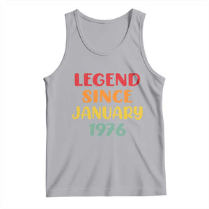 Personalized Legend Since 1976 Tank Top Custom Month Vintage Retro 50th Birthday Gifts 50 Years Old TS10 Athletic Heather Print Your Wear