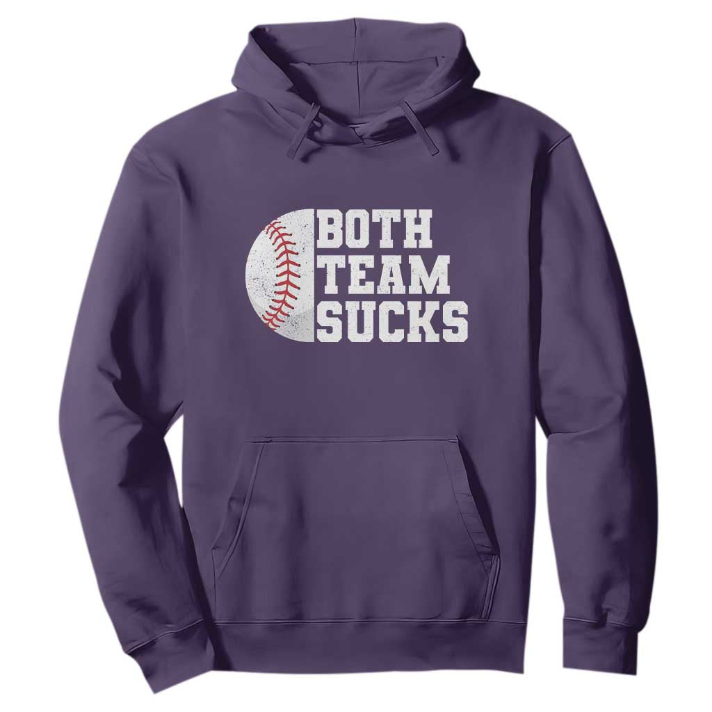 Funny Baseball Hoodie Both Teams Sucks Meme TS10 Purple Print Your Wear