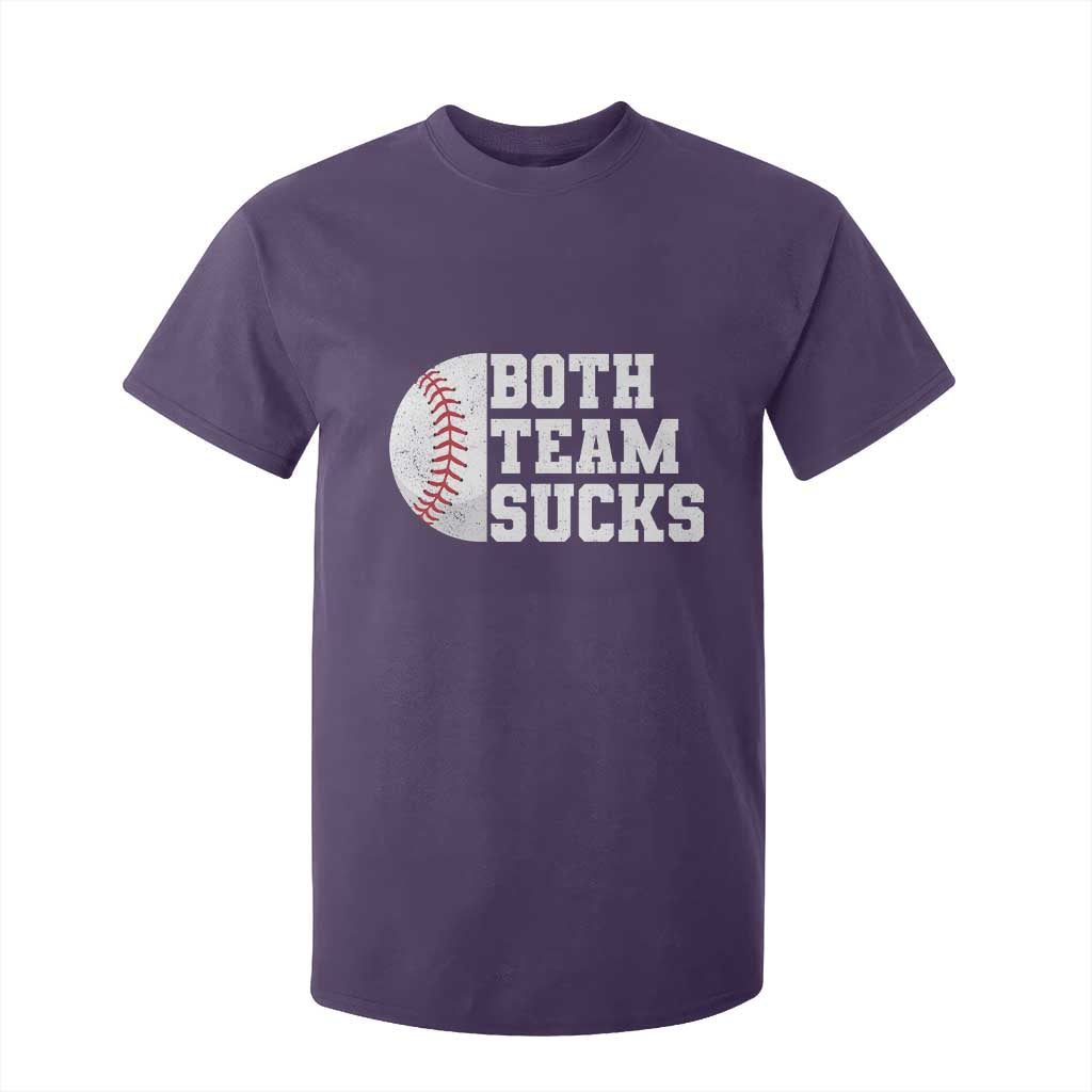 Funny Baseball T Shirt For Kid Both Teams Sucks Meme TS10 Purple Print Your Wear