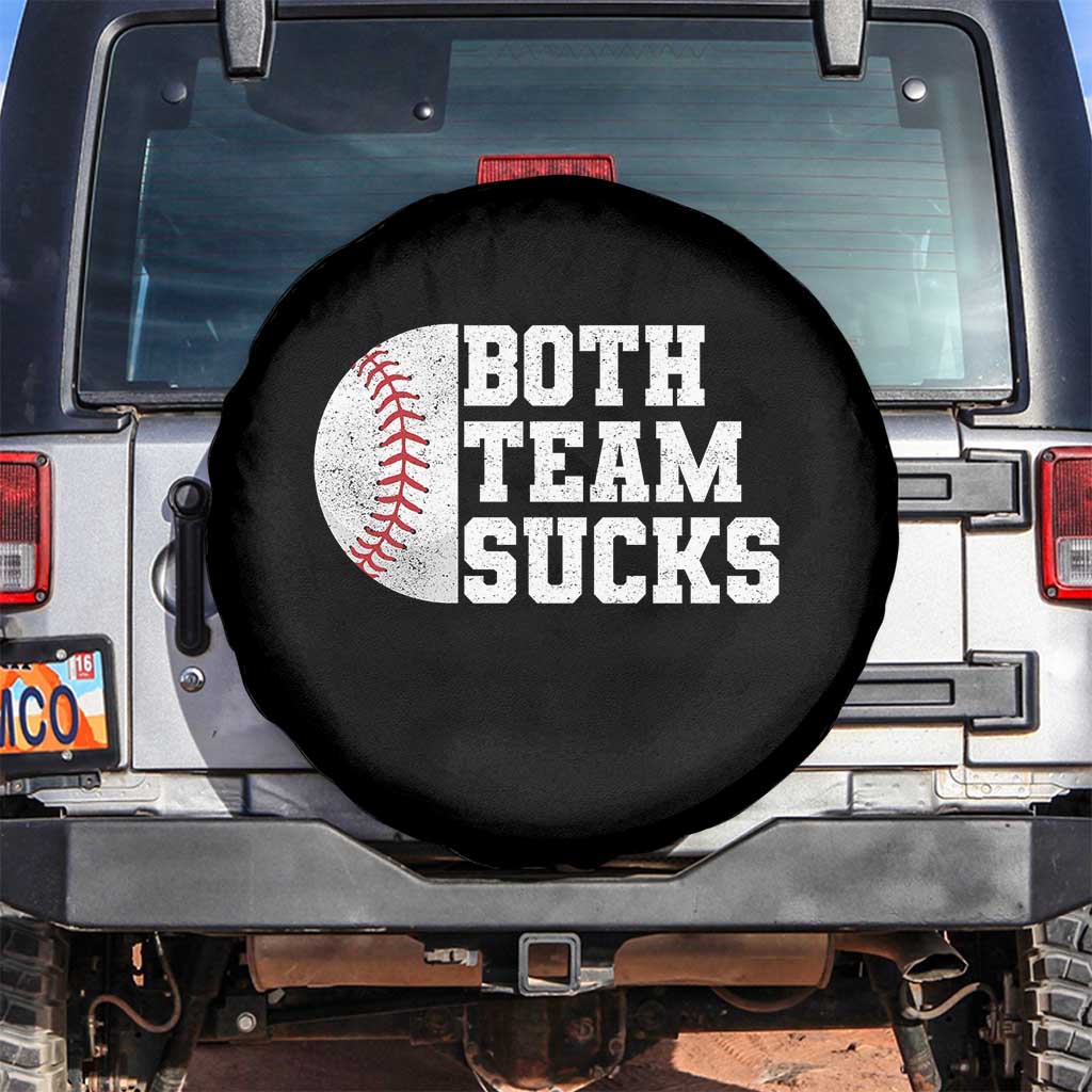 Funny Baseball Spare Tire Cover Both Teams Sucks Meme TS10 No hole Black Print Your Wear