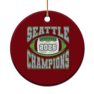 2026 Champion Seattle Ceramic Ornament Football Lovers TS10 1pc Red Print Your Wear