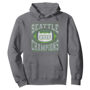 2026 Champion Seattle Hoodie Football Lovers TS10 Charcoal Print Your Wear