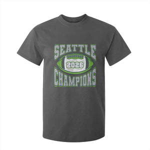 2026 Champion Seattle T Shirt For Kid Football Lovers TS10 Dark Heather Print Your Wear