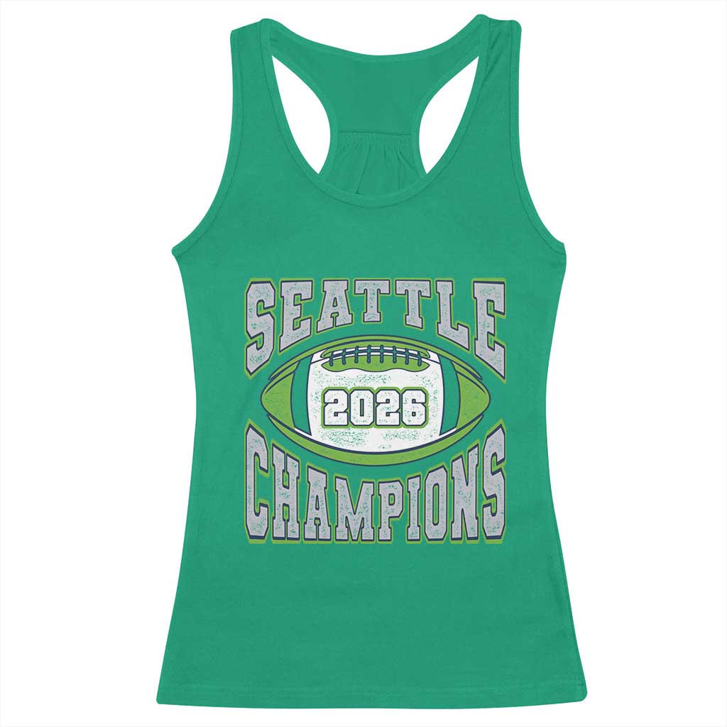 2026 Champion Seattle Racerback Tank Top Football Lovers TS10 Irish Green Print Your Wear