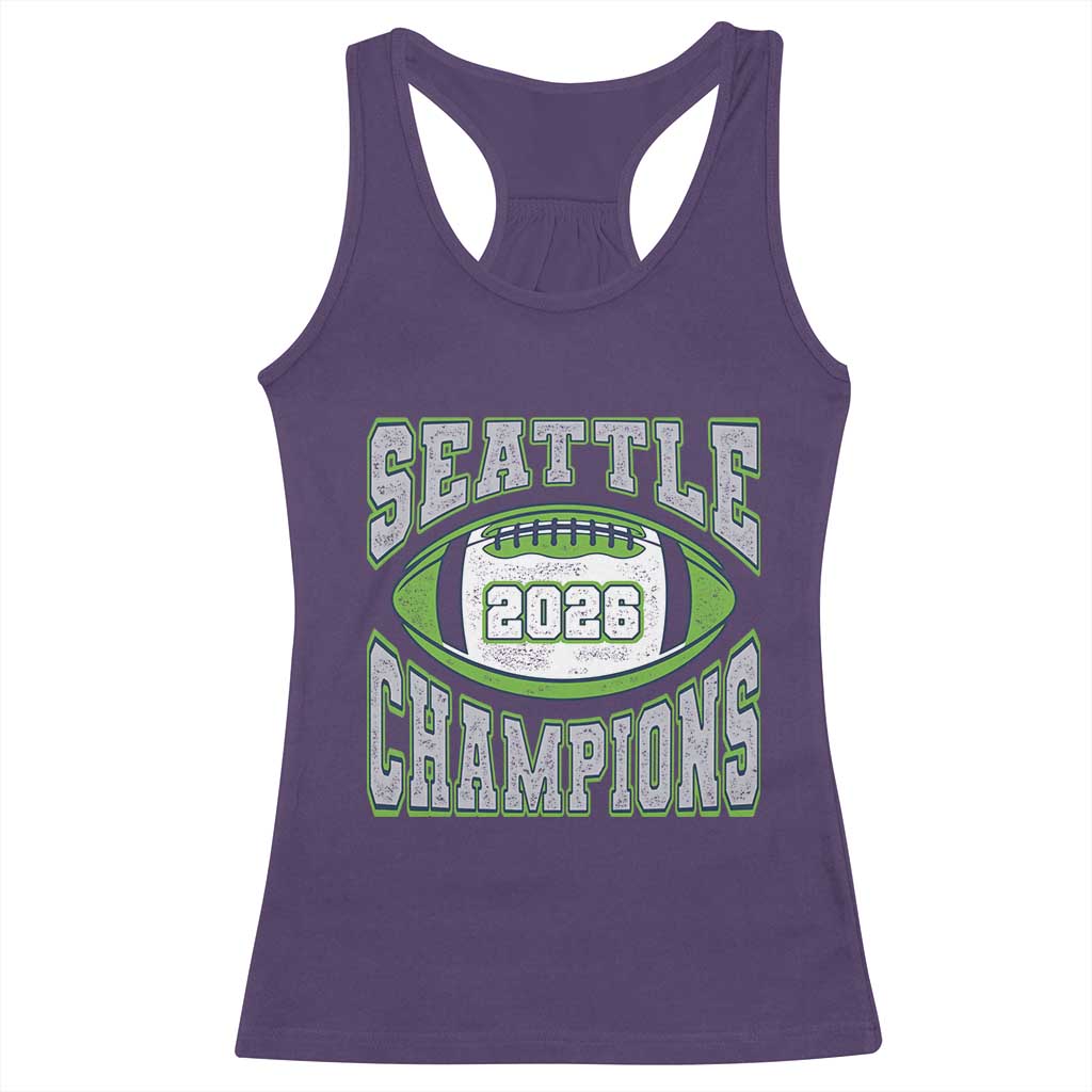 2026 Champion Seattle Racerback Tank Top Football Lovers TS10 Purple Print Your Wear