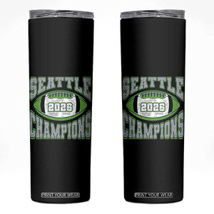 2026 Champion Seattle Skinny Tumbler Football Lovers TS10 Black Print Your Wear