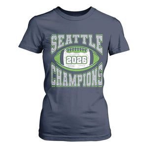 2026 Champion Seattle T Shirt For Women Football Lovers TS10 Navy Print Your Wear