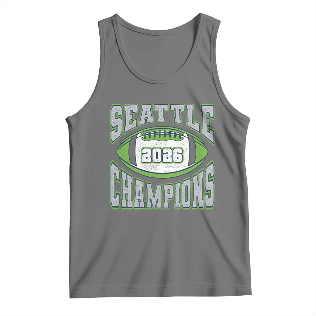 2026 Champion Seattle Tank Top Football Lovers TS10 Black Heather Print Your Wear