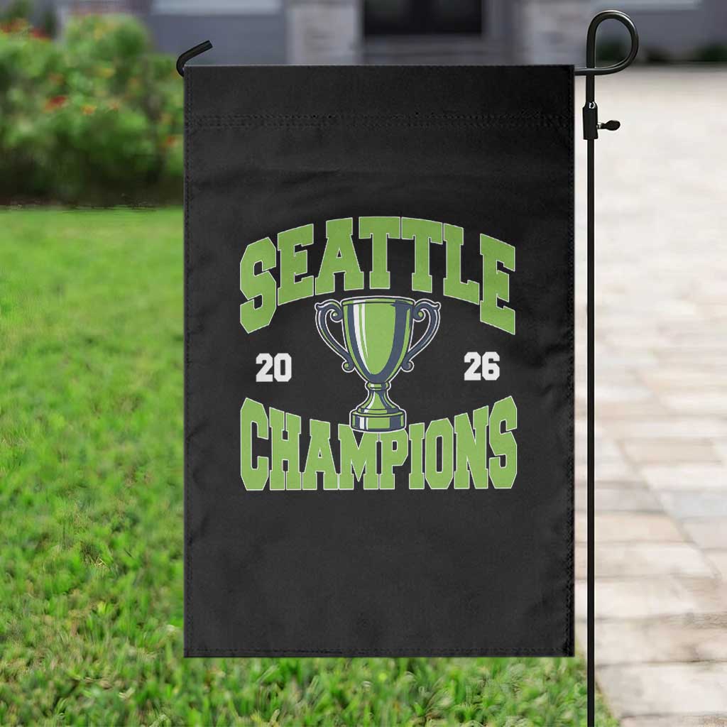 Seattle Champions 2026 Garden Flag Retro Gameday Team Fan TS10 Print Your Wear