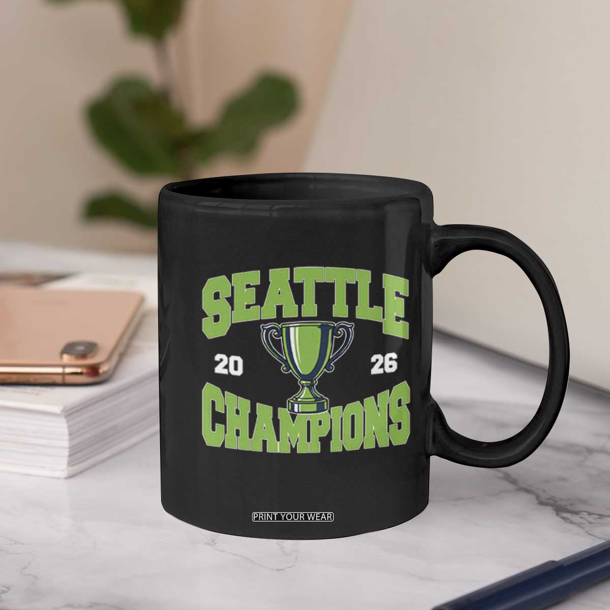 Seattle Champions 2026 Coffee Mug Retro Gameday Team Fan TS10 Print Your Wear