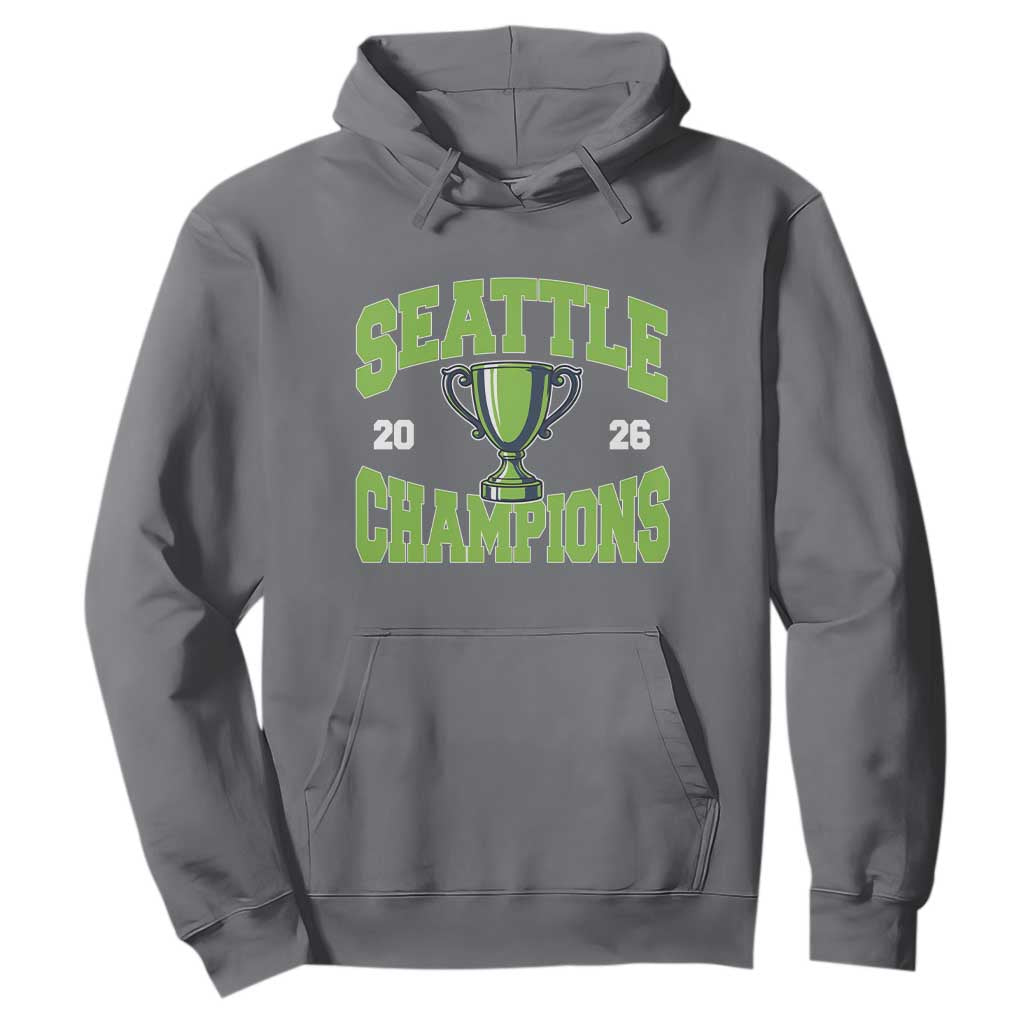 Seattle Champions 2026 Hoodie Retro Gameday Team Fan TS10 Charcoal Print Your Wear