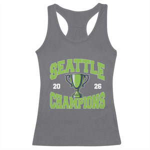 Seattle Champions 2026 Racerback Tank Top Retro Gameday Team Fan TS10 Charcoal Print Your Wear