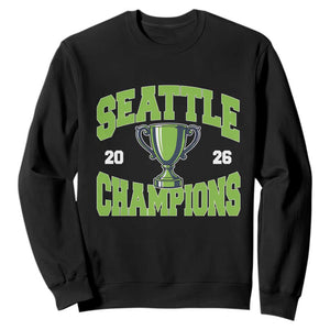 Seattle Champions 2026 Sweatshirt Retro Gameday Team Fan TS10 Black Print Your Wear