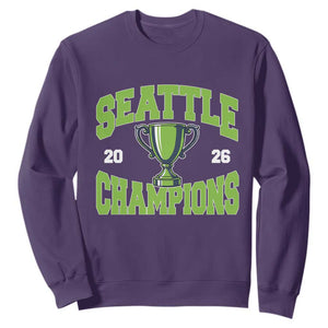 Seattle Champions 2026 Sweatshirt Retro Gameday Team Fan TS10 Purple Print Your Wear