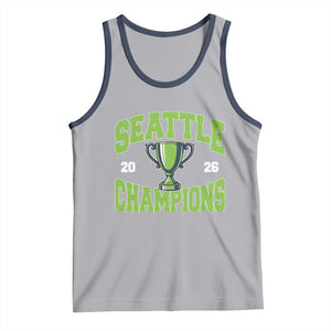 Seattle Champions 2026 Tank Top Retro Gameday Team Fan TS10 Athletic Heather Navy Print Your Wear