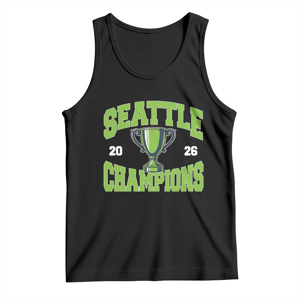 Seattle Champions 2026 Tank Top Retro Gameday Team Fan TS10 Black Print Your Wear