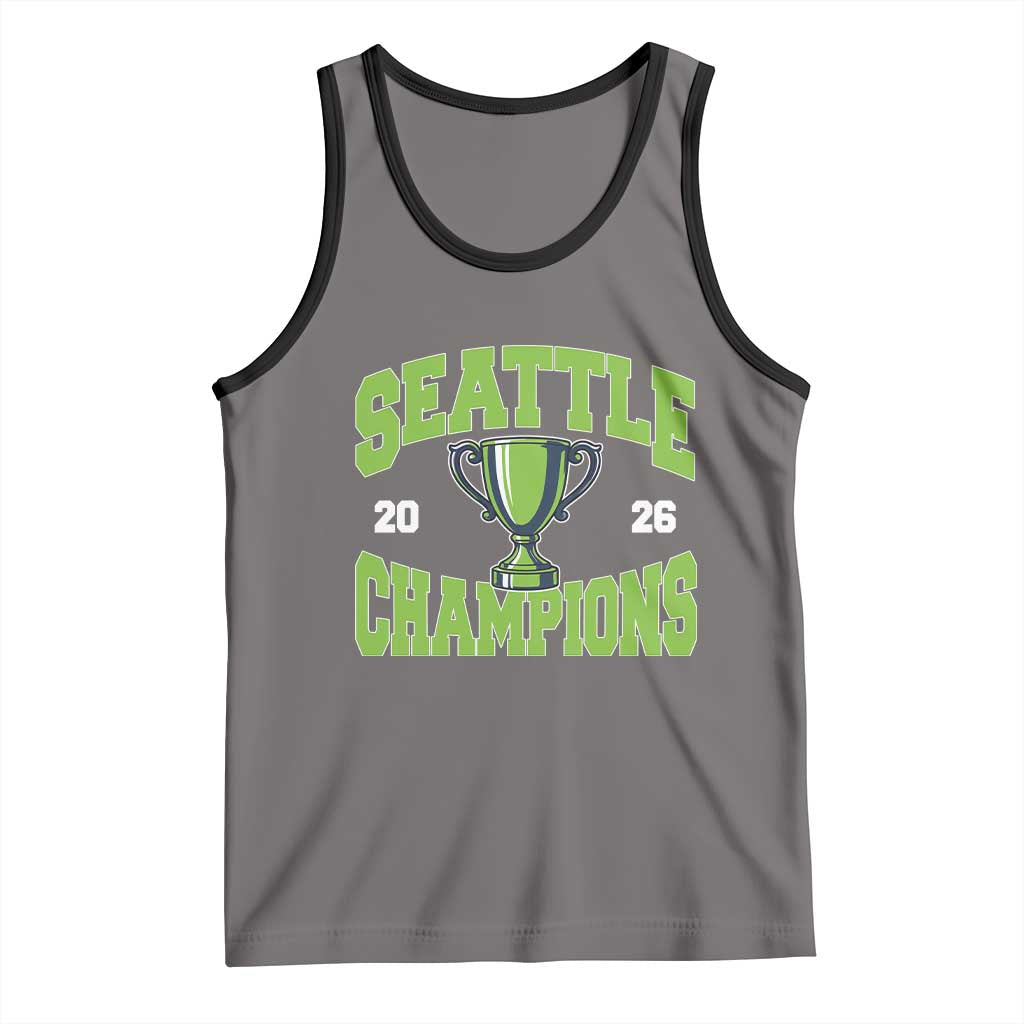 Seattle Champions 2026 Tank Top Retro Gameday Team Fan TS10 Deep Heather Black Print Your Wear