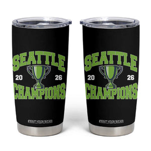 Seattle Champions 2026 Tumbler Cup Retro Gameday Team Fan TS10 Black Print Your Wear