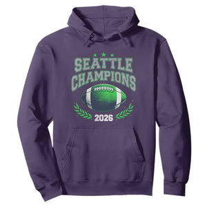 Seattle Champions 2026 Hoodie Retro Gameday Football Team Fan TS10 Purple Print Your Wear