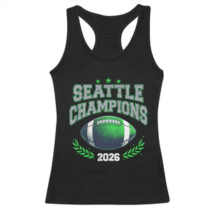 Seattle Champions 2026 Racerback Tank Top Retro Gameday Football Team Fan TS10 Black Print Your Wear