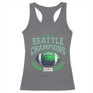 Seattle Champions 2026 Racerback Tank Top Retro Gameday Football Team Fan TS10 Charcoal Print Your Wear