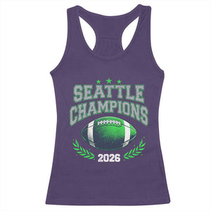 Seattle Champions 2026 Racerback Tank Top Retro Gameday Football Team Fan TS10 Purple Print Your Wear
