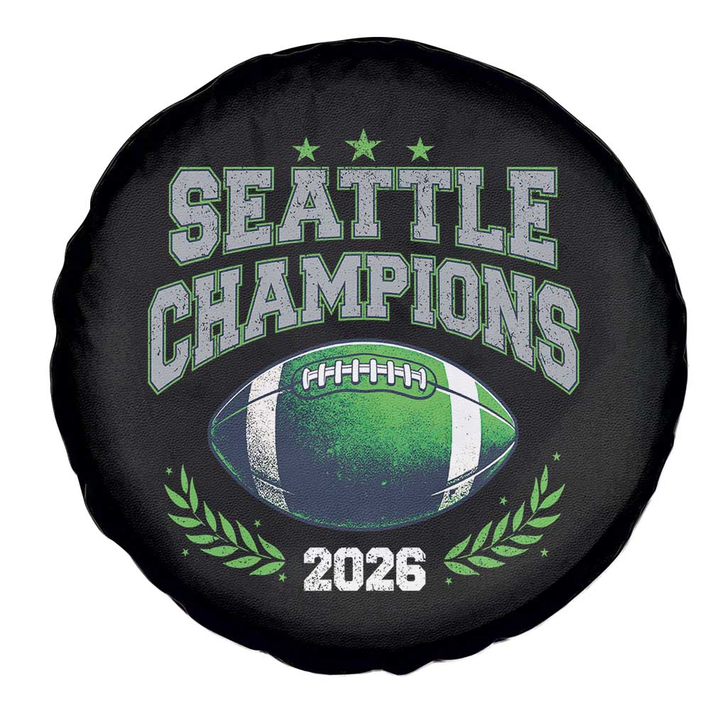 Seattle Champions 2026 Spare Tire Cover Retro Gameday Football Team Fan TS10 Print Your Wear