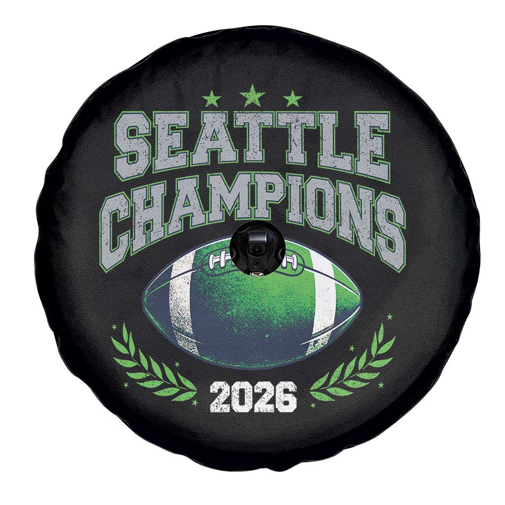Seattle Champions 2026 Spare Tire Cover Retro Gameday Football Team Fan TS10 Print Your Wear