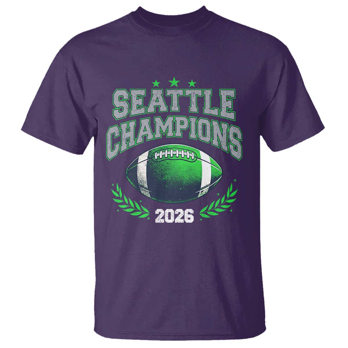 Seattle Champions 2026 T Shirt Retro Gameday Football Team Fan TS10 Purple Print Your Wear