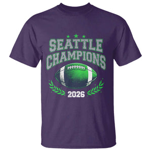 Seattle Champions 2026 T Shirt Retro Gameday Football Team Fan TS10 Purple Print Your Wear