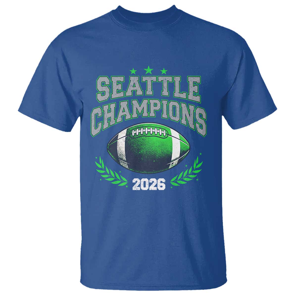 Seattle Champions 2026 T Shirt Retro Gameday Football Team Fan TS10 Royal Blue Print Your Wear