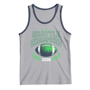 Seattle Champions 2026 Tank Top Retro Gameday Football Team Fan TS10 Athletic Heather Navy Print Your Wear