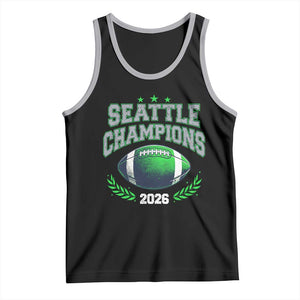 Seattle Champions 2026 Tank Top Retro Gameday Football Team Fan TS10 Black Athletic Heather Print Your Wear