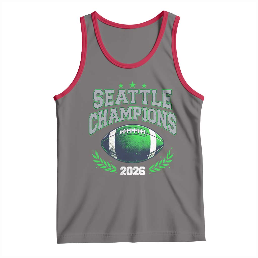Seattle Champions 2026 Tank Top Retro Gameday Football Team Fan TS10 Deep Heather Red Print Your Wear