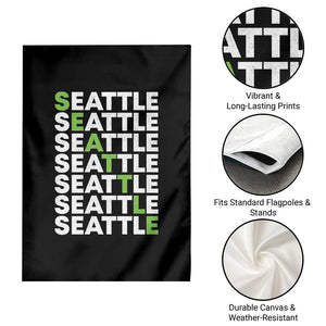 Vintage Seattle Garden Flag Sports Lover Washington City TS10 Print Your Wear