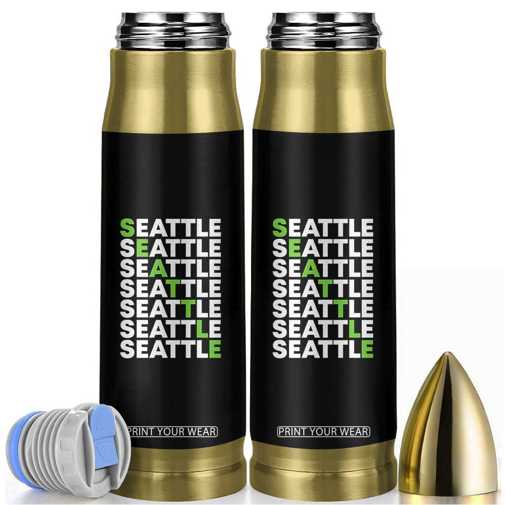 Vintage Seattle Bullet Tumbler Sports Lover Washington City TS10 Black Print Your Wear