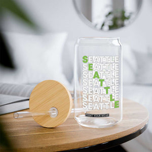 Vintage Seattle Glass Can Sports Lover Washington City TS10 Print Your Wear
