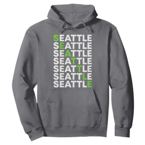 Vintage Seattle Hoodie Sports Lover Washington City TS10 Charcoal Print Your Wear