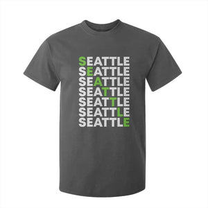 Vintage Seattle T Shirt For Kid Sports Lover Washington City TS10 Dark Heather Print Your Wear