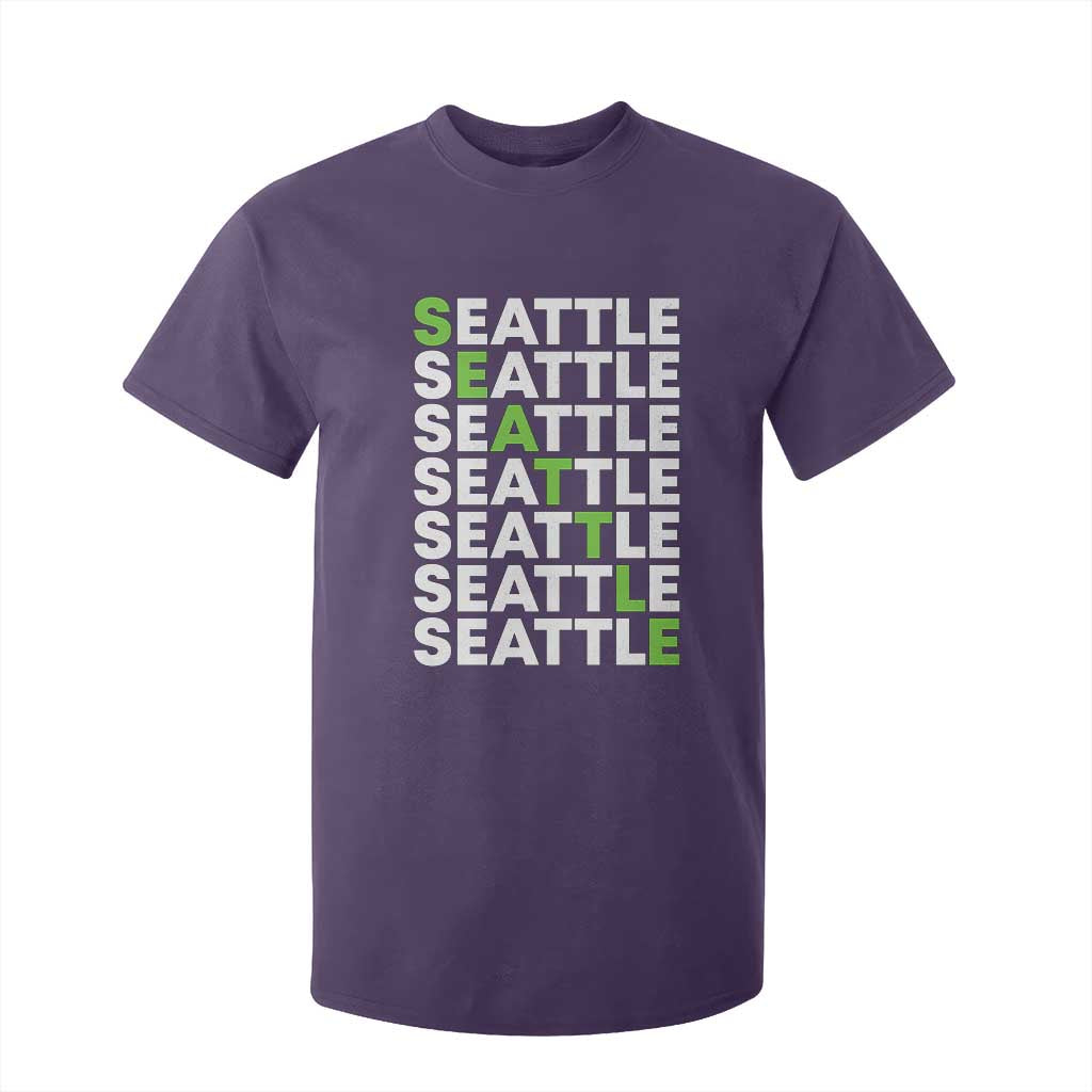 Vintage Seattle T Shirt For Kid Sports Lover Washington City TS10 Purple Print Your Wear