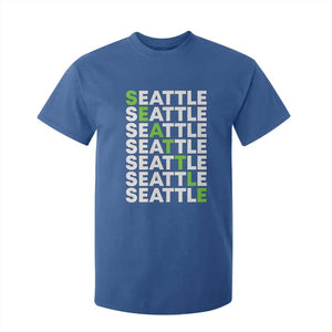 Vintage Seattle T Shirt For Kid Sports Lover Washington City TS10 Royal Blue Print Your Wear