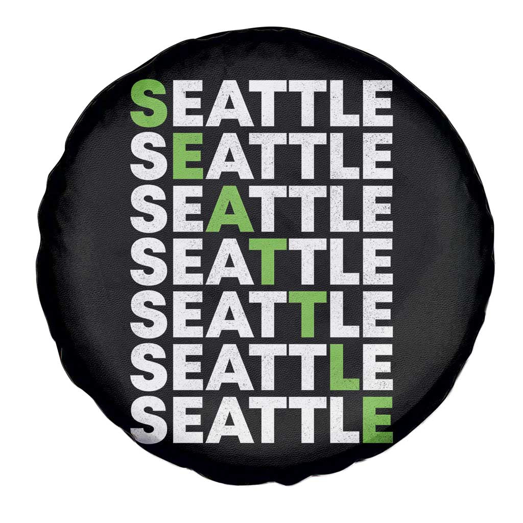 Vintage Seattle Spare Tire Cover Sports Lover Washington City TS10 Print Your Wear
