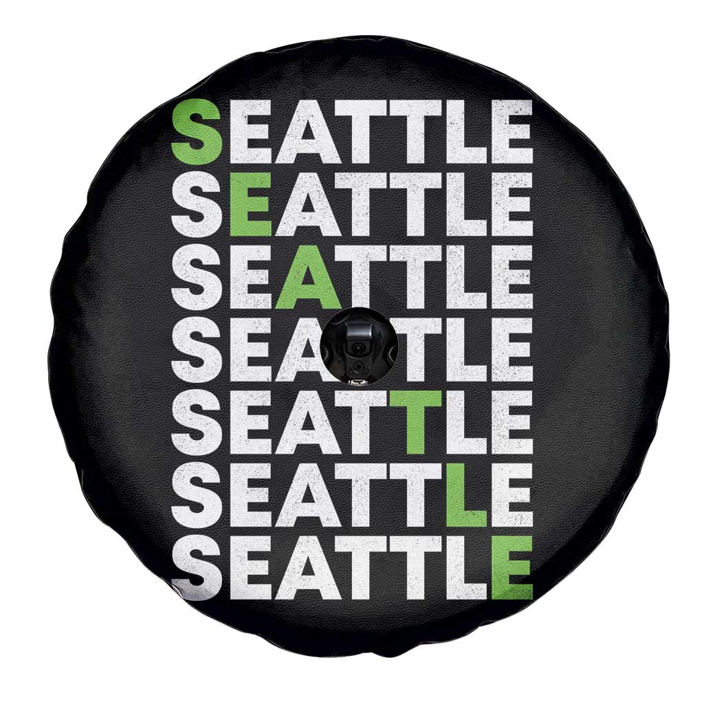 Vintage Seattle Spare Tire Cover Sports Lover Washington City TS10 Print Your Wear