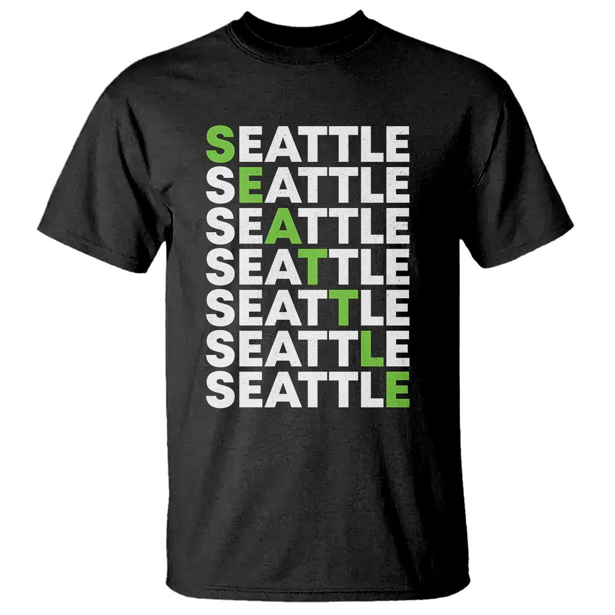Vintage Seattle T Shirt Sports Lover Washington City TS10 Black Print Your Wear