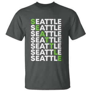 Vintage Seattle T Shirt Sports Lover Washington City TS10 Dark Heather Print Your Wear