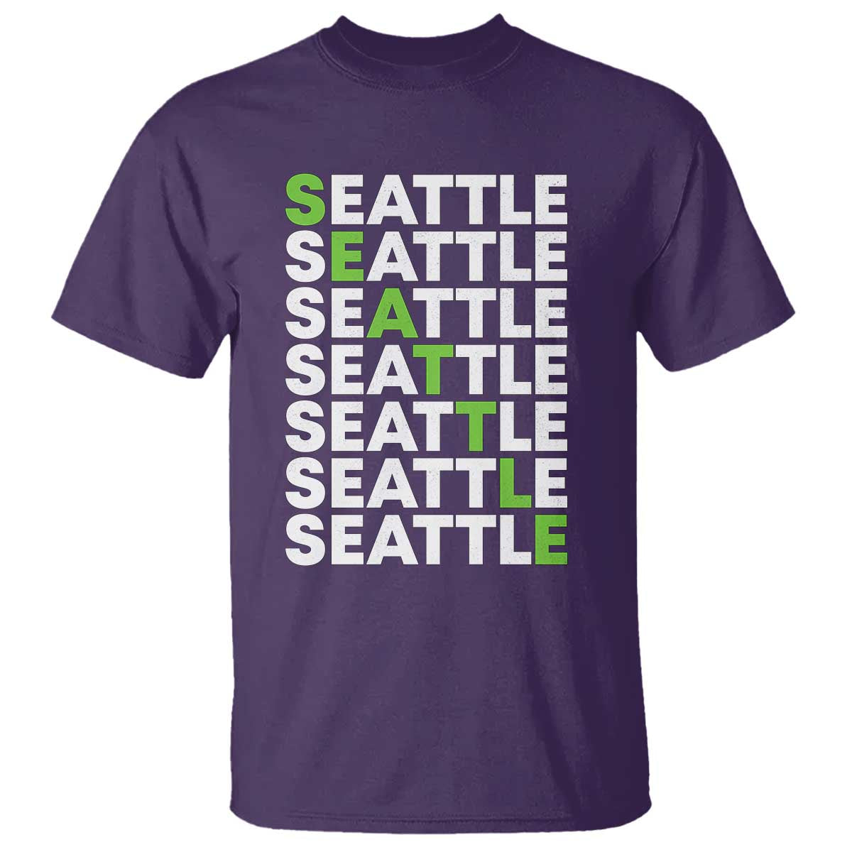 Vintage Seattle T Shirt Sports Lover Washington City TS10 Purple Print Your Wear