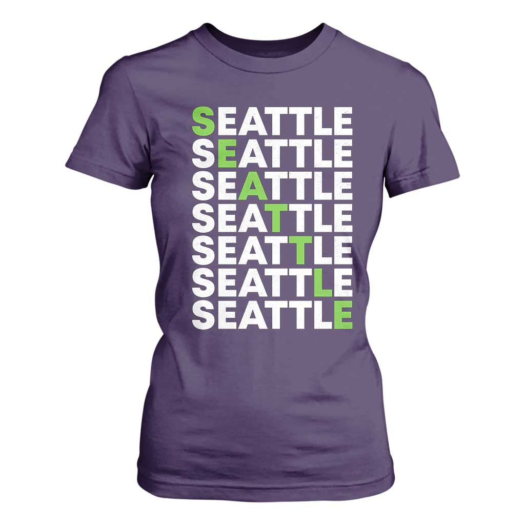 Vintage Seattle T Shirt For Women Sports Lover Washington City TS10 Purple Print Your Wear