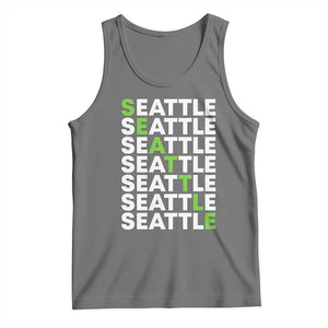 Vintage Seattle Tank Top Sports Lover Washington City TS10 Black Heather Print Your Wear