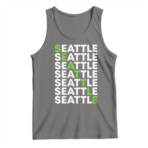 Vintage Seattle Tank Top Sports Lover Washington City TS10 Deep Heather Print Your Wear
